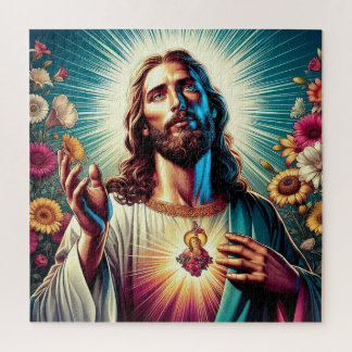 Jesus flower puzzle! jigsaw puzzle