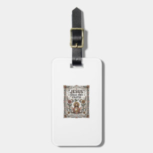 Jesus Folk Art Faith Jesus Folk Art Christian Fait Luggage Tag
