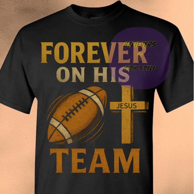 Jesus - Football - Christian T-Shirt (Creator Uploaded)