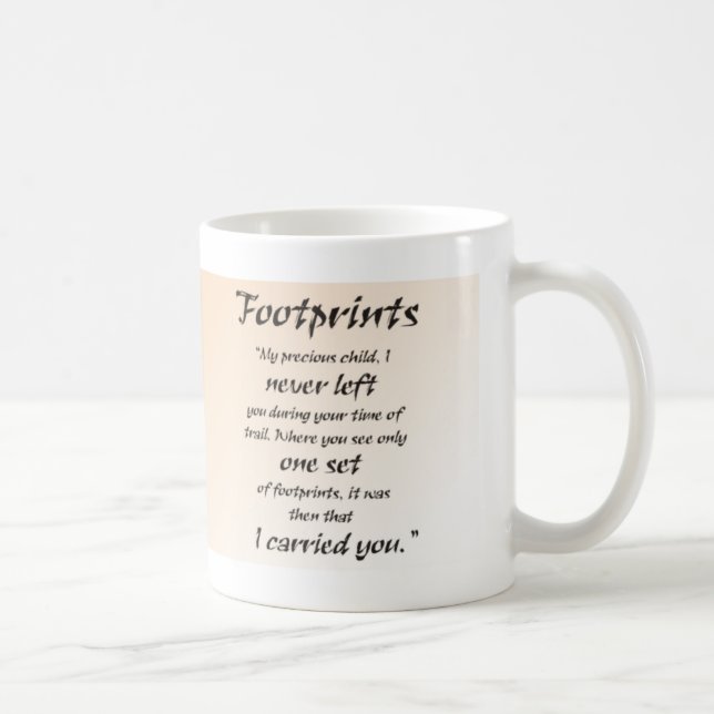 Jesus Footprints Coffee Mug (Right)