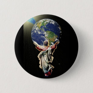 Jesus For The World 6 Cm Round Badge