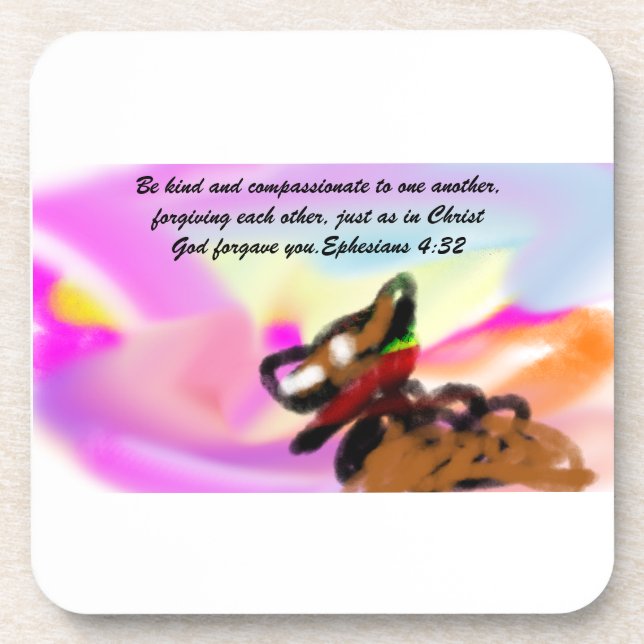 jesus forgive coaster (Front)