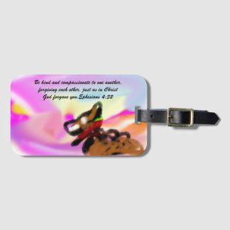 jesus forgive luggage tag