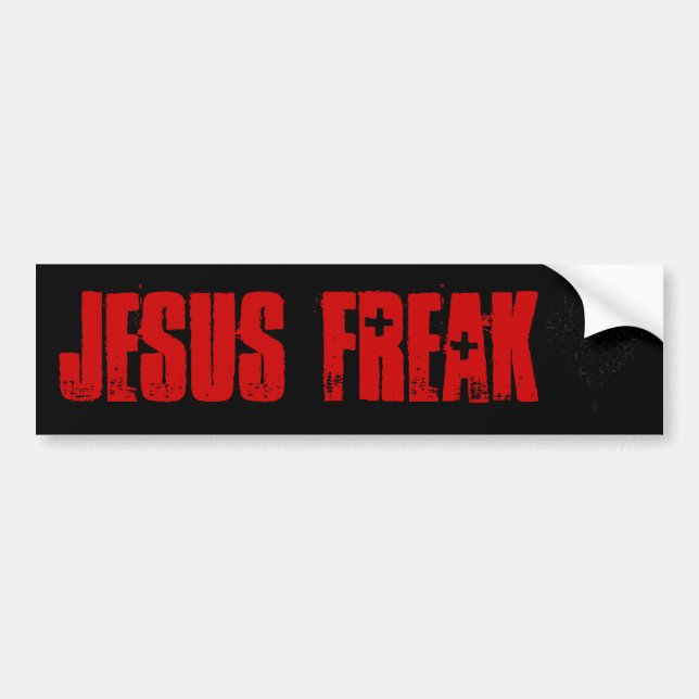 Jesus Freak bumper sticker (Front)