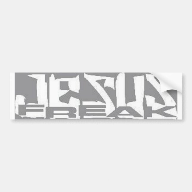 jesus freak bumper sticker (Front)