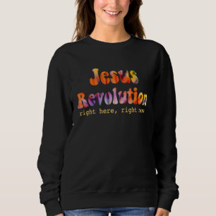 Jesus Freak Christian Retro Tie Dye Lettering 1 Sweatshirt