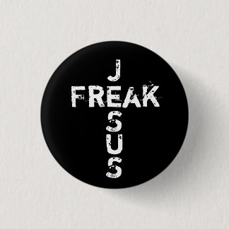 Jesus Freak - Cross 3 Cm Round Badge
