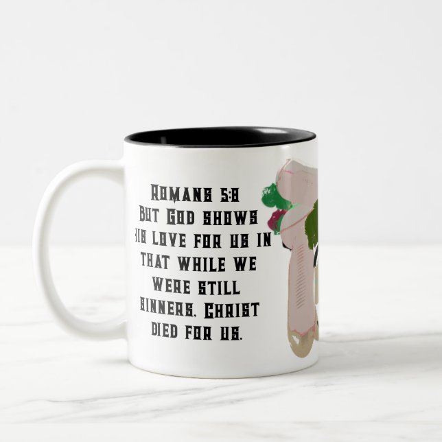 Jesus friend Two-Tone coffee mug (Left)