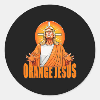 Jesus Funny Trump  Classic Round Sticker