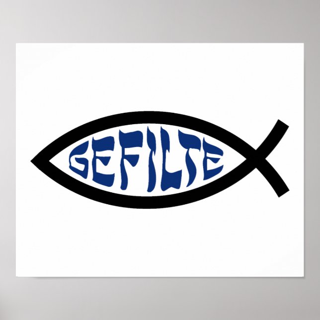 Jesus Gefilte Fish - Jewish Passover Humour Poster (Front)