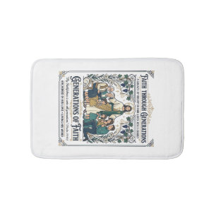 Jesus Genealogy Family Tree Shirt Faith Based Desi Bath Mat