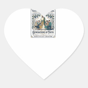 Jesus Genealogy Family Tree Shirt Faith Based Desi Heart Sticker