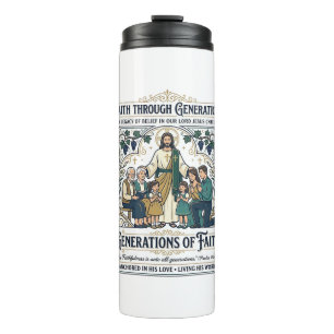 Jesus Genealogy Family Tree Shirt Faith Based Desi Thermal Tumbler