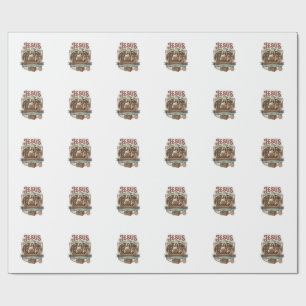 Jesus General Store Label Jesus General Store Chri Wrapping Paper