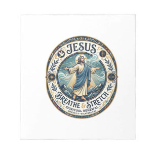 Jesus Gentle Movement Wellness Shirt Faith Based D Notepad