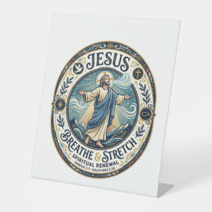 Jesus Gentle Movement Wellness Shirt Faith Based D Pedestal Sign