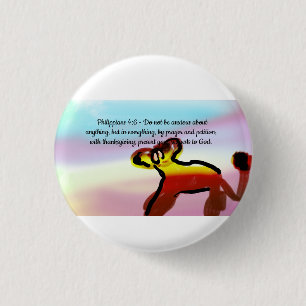 jesus get this  3 cm round badge