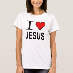 Jesus gifts I love Jesus logo Jesus t-Shirt