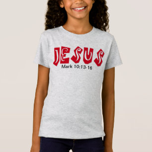 Jesus- Girls' Fine Jersey T-Shirt