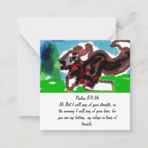 Jesus give love and strength, card