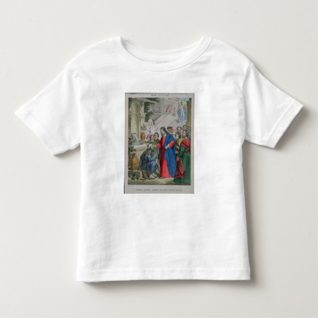Jesus Gives Sight to One Born Blind, from a bible Toddler T-Shirt (Front)