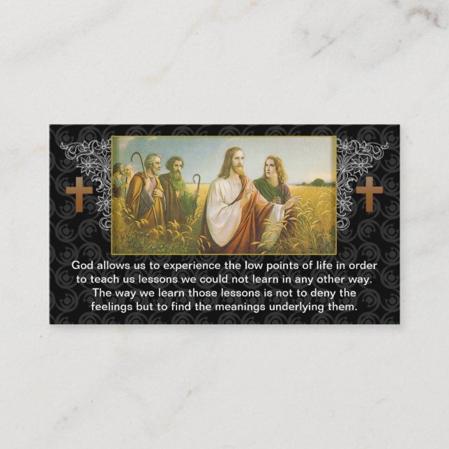 Jesus god religious business card design (Front)