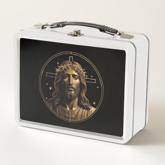 Jesus Gold 1 Metal Lunch Box (Front)