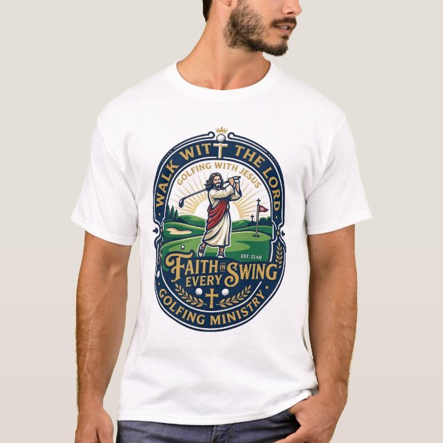 Jesus Golf Shirt Faith Based Design_1 (Front)