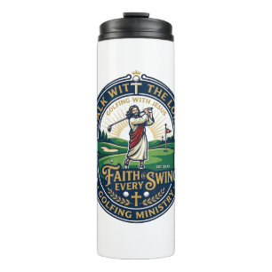 Jesus Golf Shirt Faith Based Design_1 Thermal Tumbler