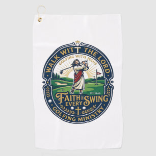 Jesus Golf Shirt Faith Based Design_1 Towel