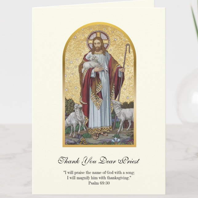 Jesus Good Shepherd Priest Encouragement Card (Creator Uploaded)
