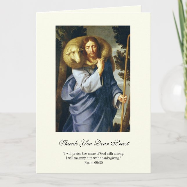 Jesus Good Shepherd Priest Encouragement Card (Creator Uploaded)