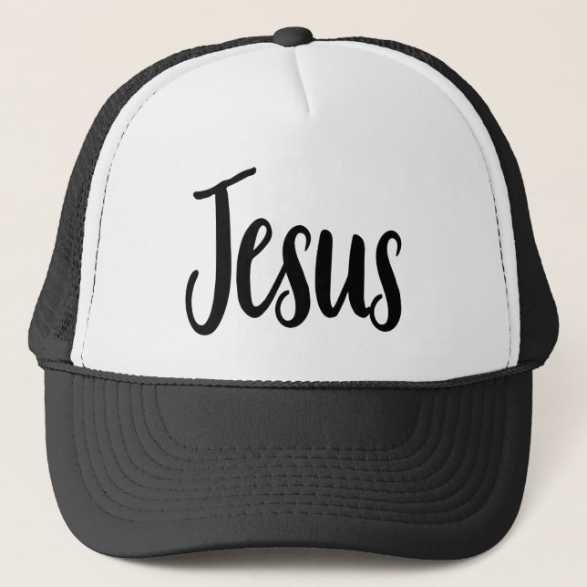 Jesus Gospel Graphics Aesthetic Christian Quotes Trucker Hat (Front)