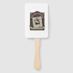 Jesus Gospel Newspaper Jesus Newspaper Christian F Hand Fan