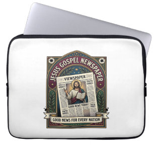 Jesus Gospel Newspaper Jesus Newspaper Christian F Laptop Sleeve