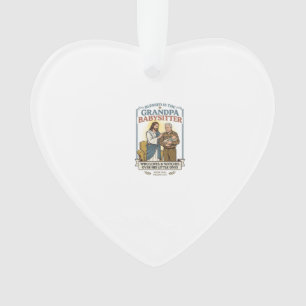 Jesus Grandparents Babysitting Humour Shirt Faith  Ornament