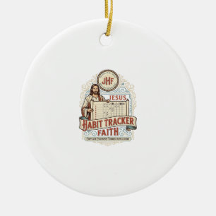 Jesus Habit Tracker Faith Jesus Habit Tracker Chri Ceramic Tree Decoration