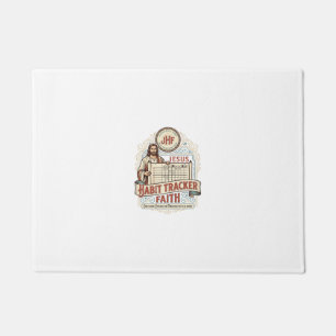Jesus Habit Tracker Faith Jesus Habit Tracker Chri Doormat