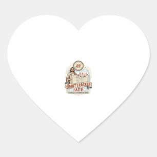 Jesus Habit Tracker Faith Jesus Habit Tracker Chri Heart Sticker