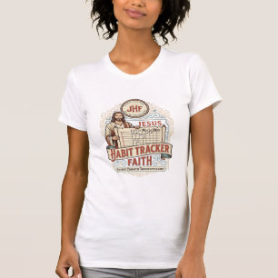 Jesus Habit Tracker Faith Jesus Habit Tracker Chri T-Shirt