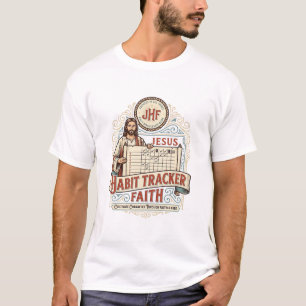 Jesus Habit Tracker Faith Jesus Habit Tracker Chri T-Shirt