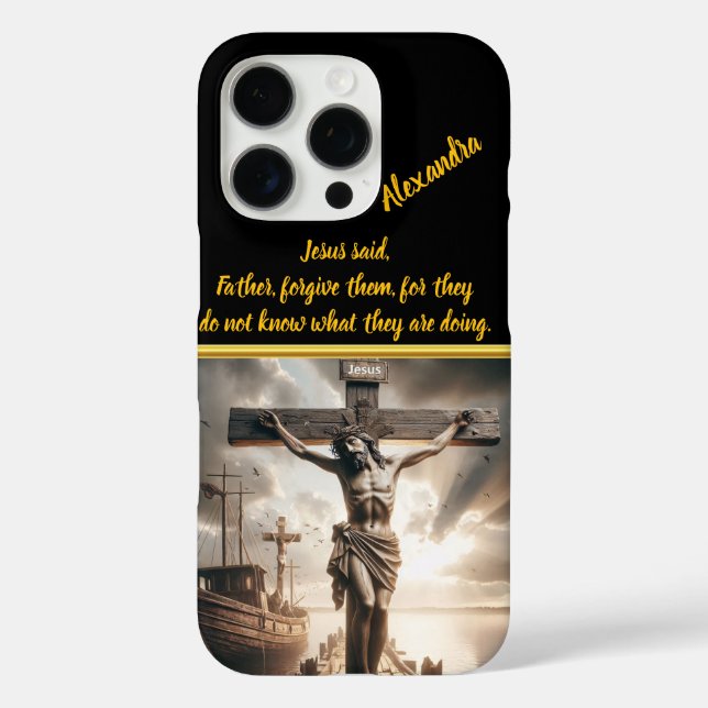 Jesus Hanging Above Calm Waters Scene Case-Mate iPhone Case (Back)