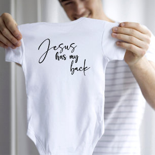 Jesus has my back baby bodysuit