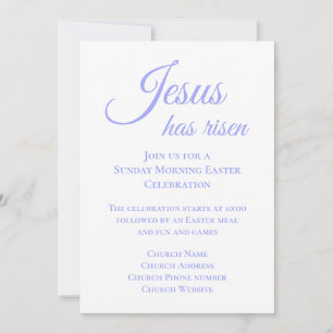 Jesus Has Risen Christian Easter Church Sunday Invitation