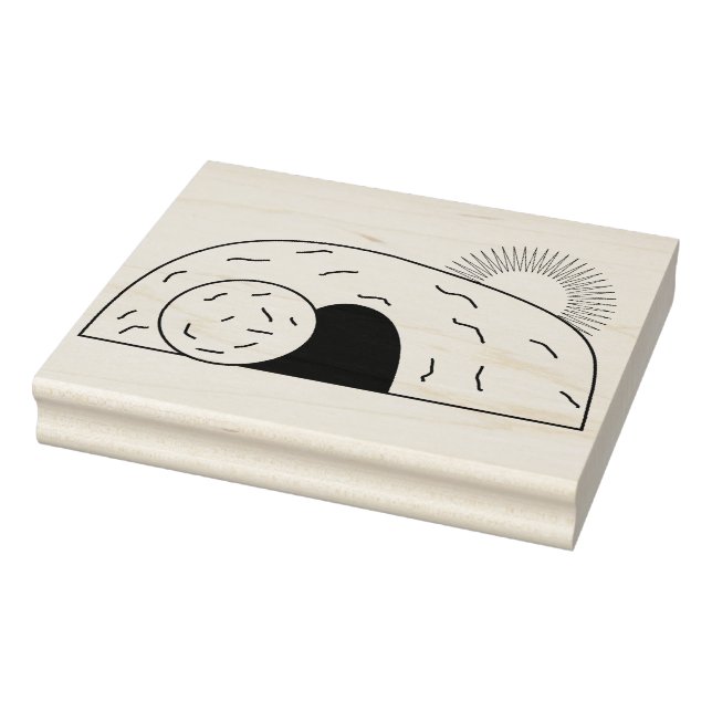 Jesus has risen illustration pattern art stamp (Stamp)