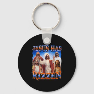 Jesus Has Rizzen Christian Men Women Bible Faith Key Ring