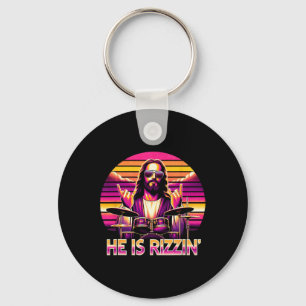 Jesus Has Rizzen He Is Rizzin' Funny Christian Nd Key Ring