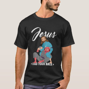 Jesus Has Your Back JiuJitsu BJJ Funny MMA Tank To