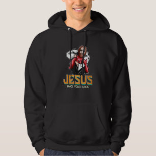 Jesus Has Your Back Jiujitsu Hoodie