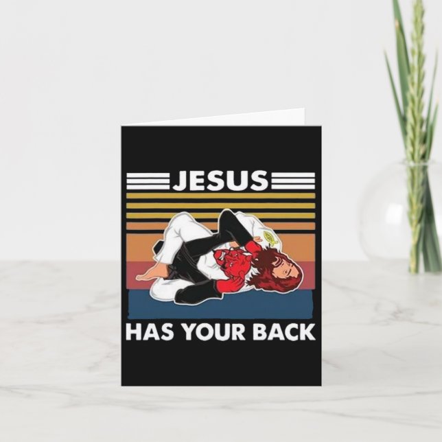 Jesus Has Your Ck Karate  Card (Front)
